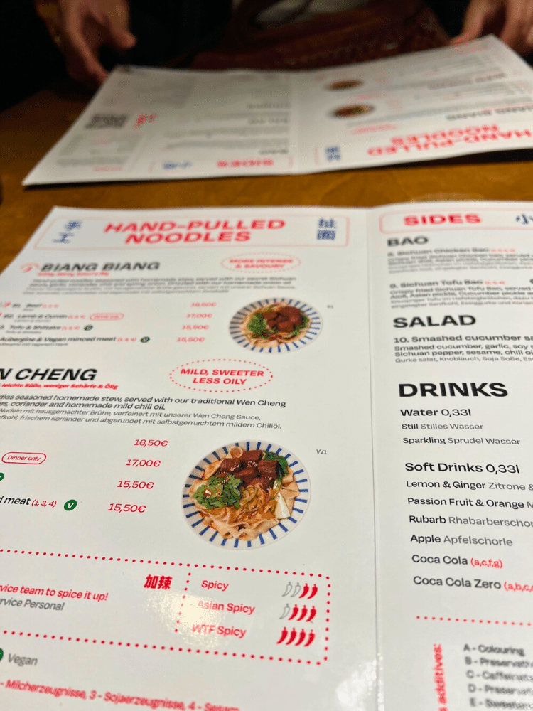 Wen Cheng Handgezogene Nudelkultur Mit Geschmacksexplosion BERLIN Wen Cheng Handgezogene Nudelkultur Mit Geschmacksexplosion BERLIN